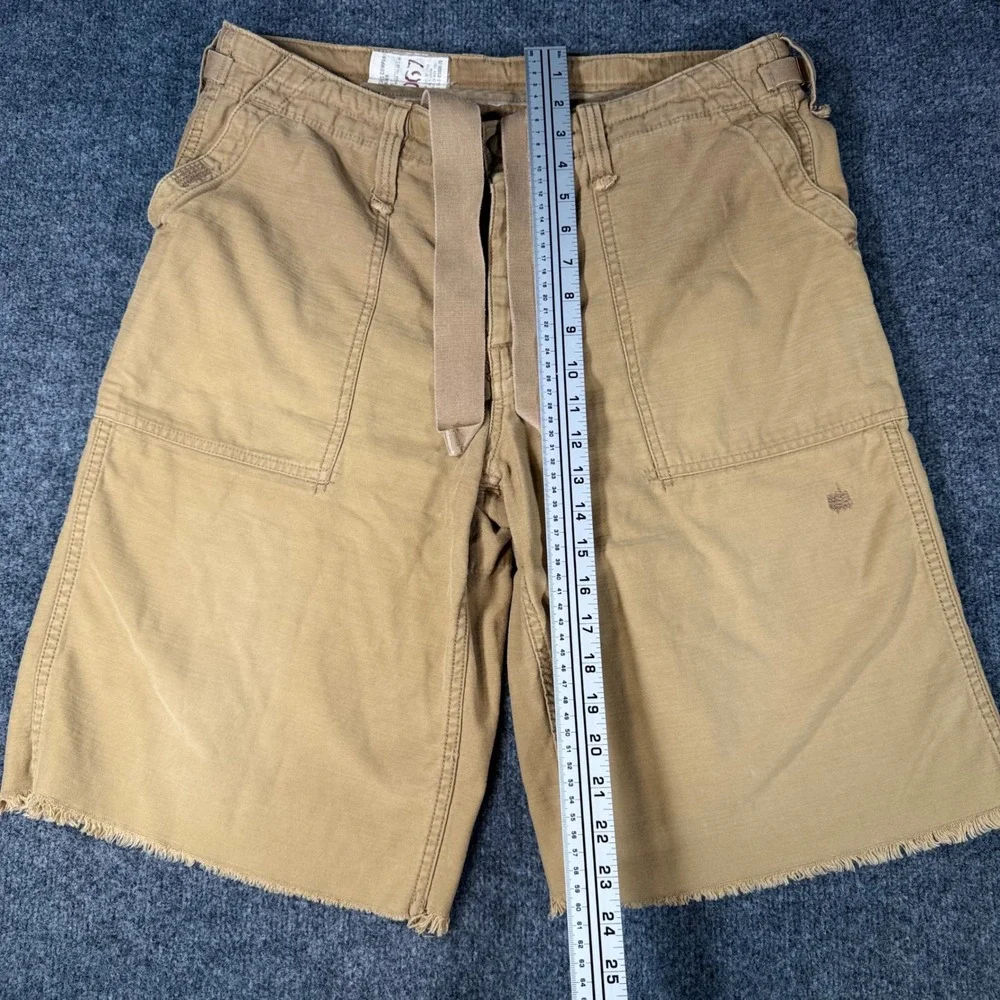 Polo Jeans Co Ralph Lauren Military Surplus Shorts 34 Tan Cargo Y2K Mens Vintage